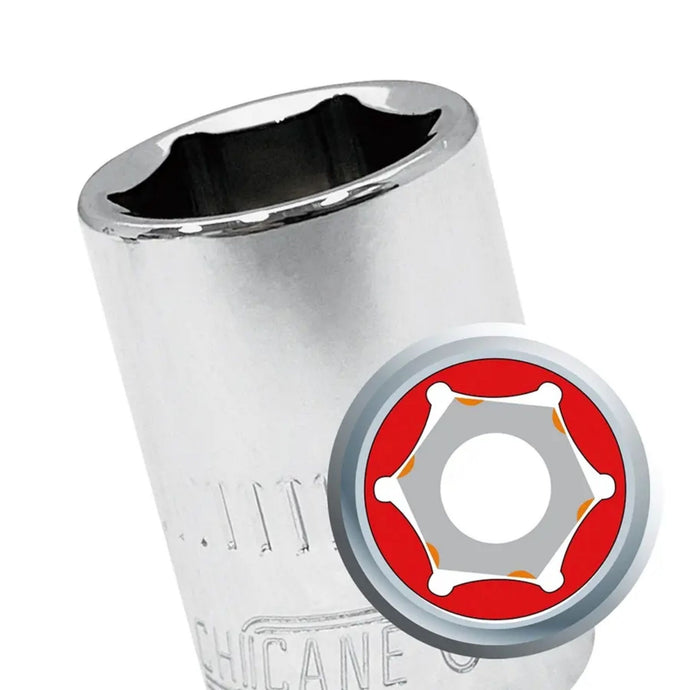 Chicane 1/4 DR Single Hex Socket - Various Sizes